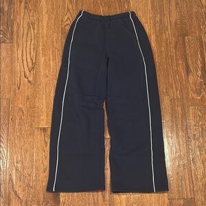 edikted striped wide leg sweatpants